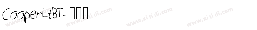 CooperLtBT字体转换