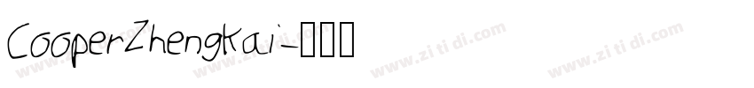 CooperZhengkai字体转换