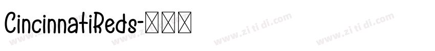 CincinnatiReds字体转换