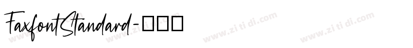 FaxfontStandard字体转换