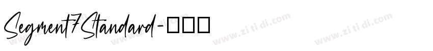 Segment7Standard字体转换