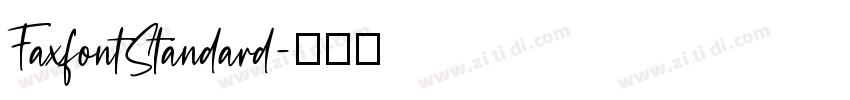 FaxfontStandard字体转换