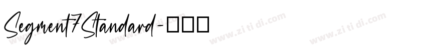 Segment7Standard字体转换