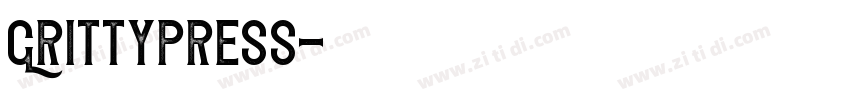 GrittyPress字体转换