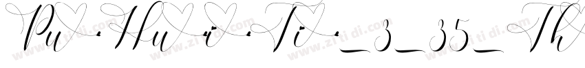 PuHuiTi_3_35_Thin字体转换