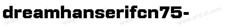 dreamhanserifcn75字体转换