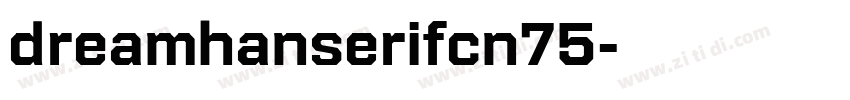 dreamhanserifcn75字体转换