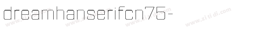 dreamhanserifcn75字体转换