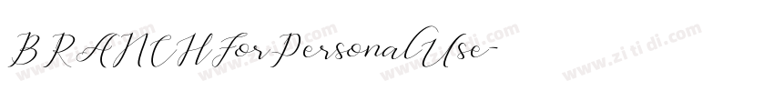 BRANCHForPersonalUse字体转换