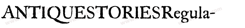 ANTIQUESTORIESRegula字体转换
