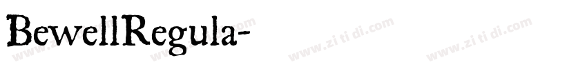 BewellRegula字体转换