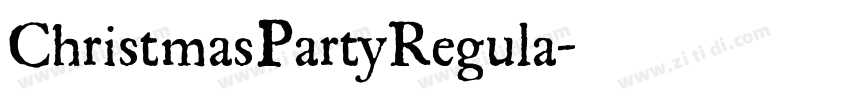 ChristmasPartyRegula字体转换