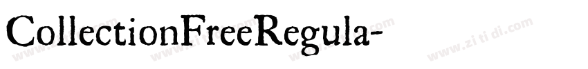 CollectionFreeRegula字体转换