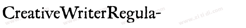 CreativeWriterRegula字体转换