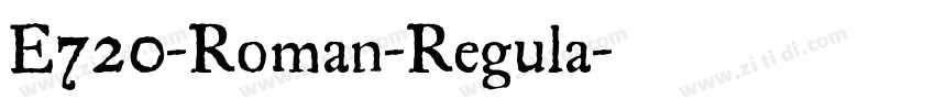 E720-Roman-Regula字体转换