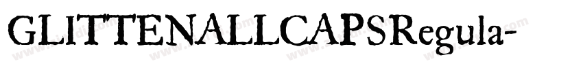 GLITTENALLCAPSRegula字体转换