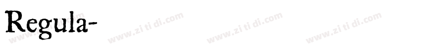 Regula字体转换