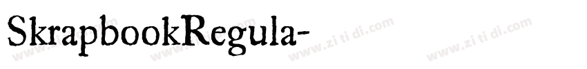 SkrapbookRegula字体转换