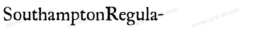 SouthamptonRegula字体转换