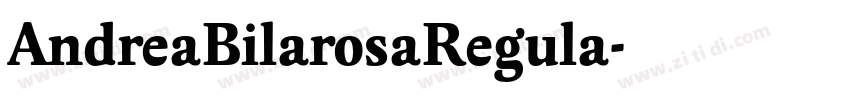AndreaBilarosaRegula字体转换