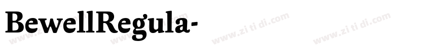 BewellRegula字体转换