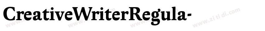 CreativeWriterRegula字体转换