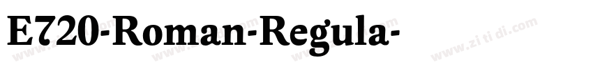 E720-Roman-Regula字体转换