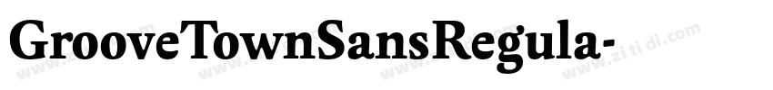 GrooveTownSansRegula字体转换