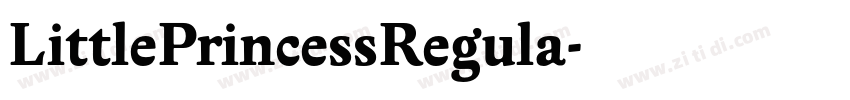 LittlePrincessRegula字体转换