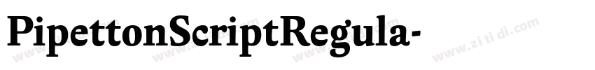 PipettonScriptRegula字体转换