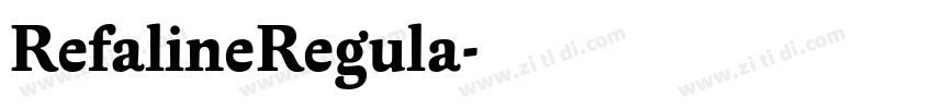 RefalineRegula字体转换