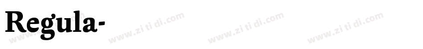 Regula字体转换
