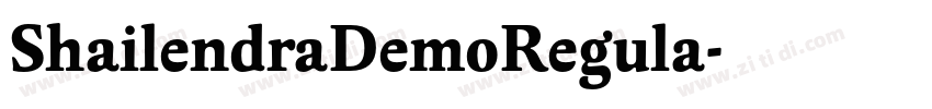 ShailendraDemoRegula字体转换