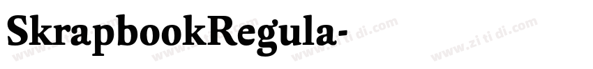 SkrapbookRegula字体转换