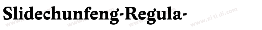 Slidechunfeng-Regula字体转换
