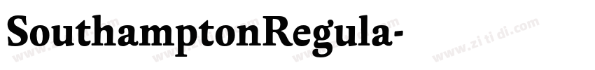 SouthamptonRegula字体转换