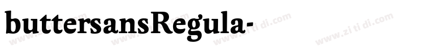 buttersansRegula字体转换 buttersansRegula字体转换