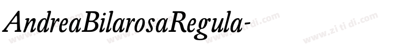 AndreaBilarosaRegula字体转换