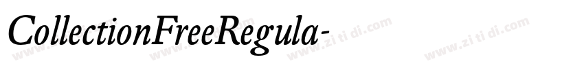 CollectionFreeRegula字体转换
