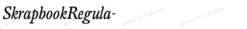 SkrapbookRegula字体转换