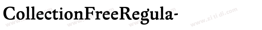 CollectionFreeRegula字体转换
