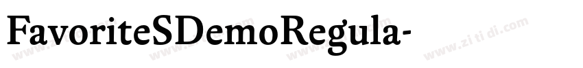 FavoriteSDemoRegula字体转换