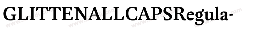 GLITTENALLCAPSRegula字体转换