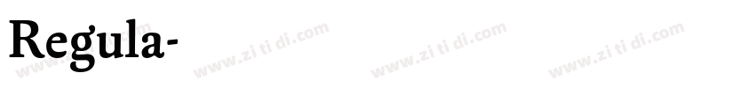 Regula字体转换