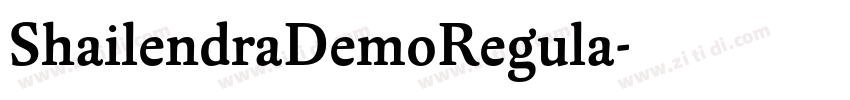 ShailendraDemoRegula字体转换