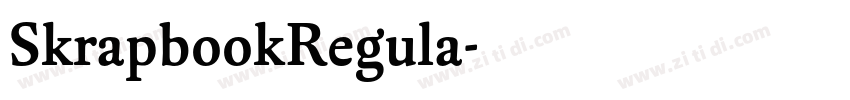 SkrapbookRegula字体转换