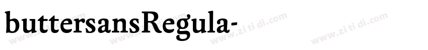 buttersansRegula字体转换 buttersansRegula字体转换