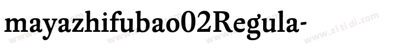 mayazhifubao02Regula字体转换