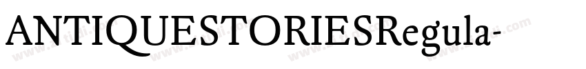 ANTIQUESTORIESRegula字体转换