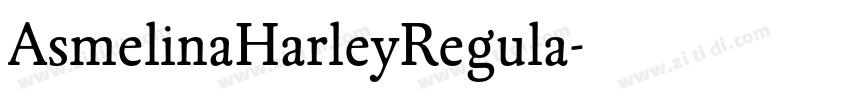 AsmelinaHarleyRegula字体转换